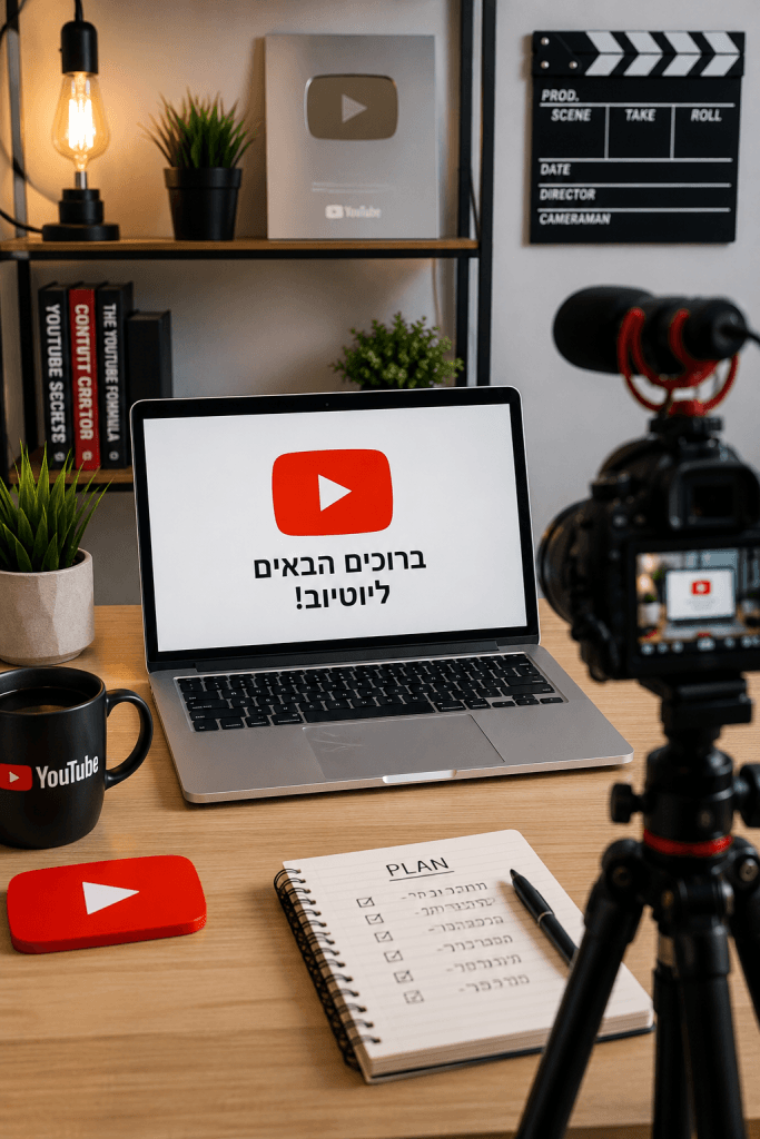 איך פותחים ערוץ יוטיוב