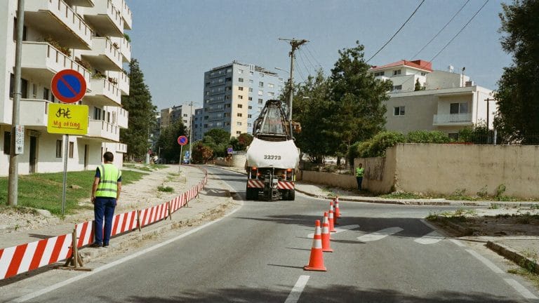 עבודות שיקום כביש ברחוב הירדן קריית שמונה