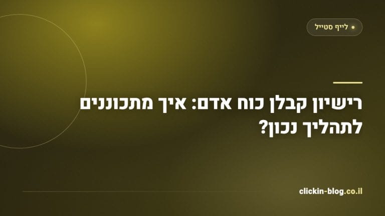 רישיון קבלן כוח אדם: איך מתכוננים לתהליך נכון?